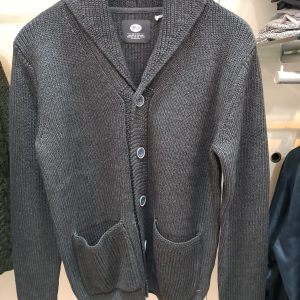 Giacca in Maglia Collo Sciallato