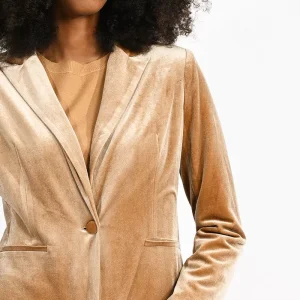 Blazer Velluto Beige