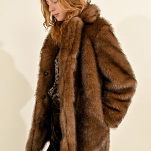 Cappotto in Pelliccia Sintetica