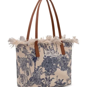 MC2 Saint Barth City Bag Midi Canvas Fant. Palm