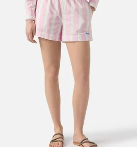 MC2 Saint Barth Donna Shorts Meave in cotone a righe rosa