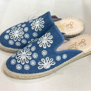 MC2 Saint Barth donna Sabot  Pizzo san gallo blu