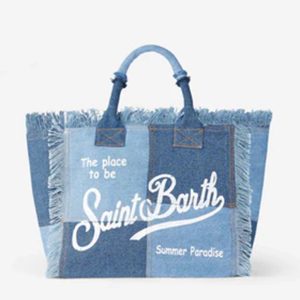 MC2 Saint Barth Borsa Vanity Denim Patchword