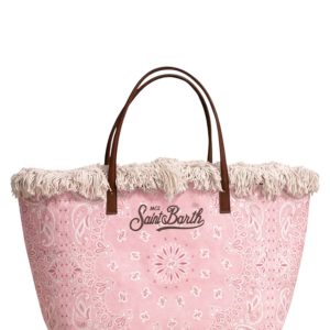 City Bag Fringe Canvas Bandanna Round 20