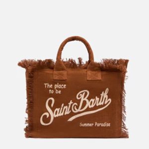 MC2 Sainth Barth Borsa Colette in 100% LINO marrone