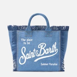 MC2 Sainth Barth Borsa Vanity regular in denim lavaggio medio